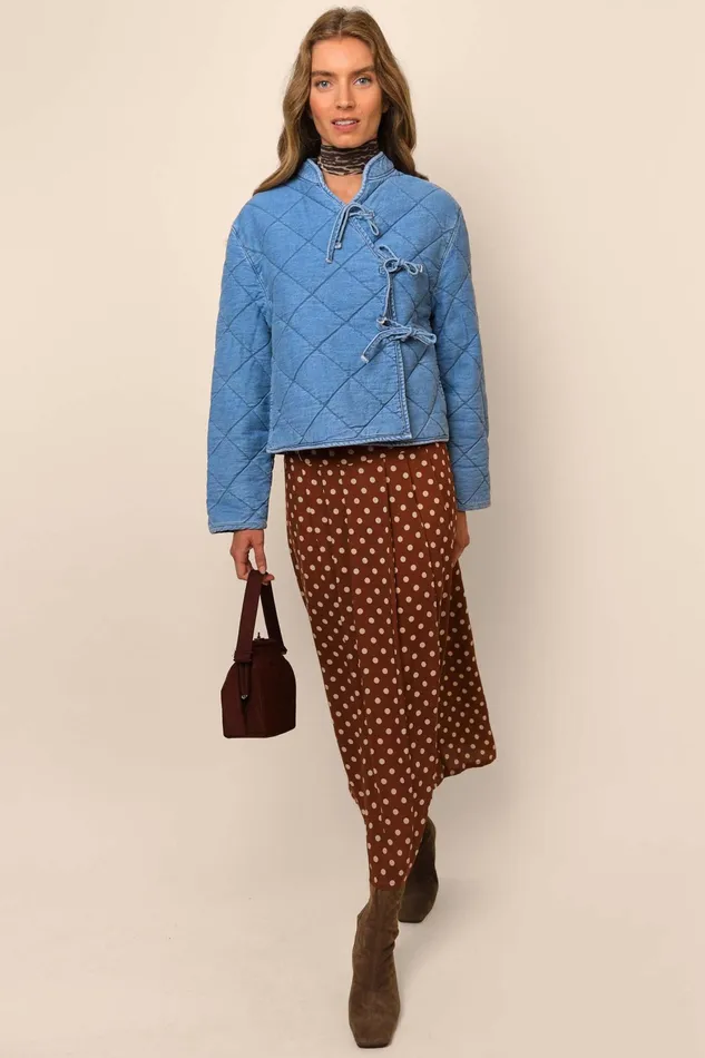 RIXO Outerwear Rhae Denim 8211 Women RIXO Outerwear Rhae Denim 8211 Women
