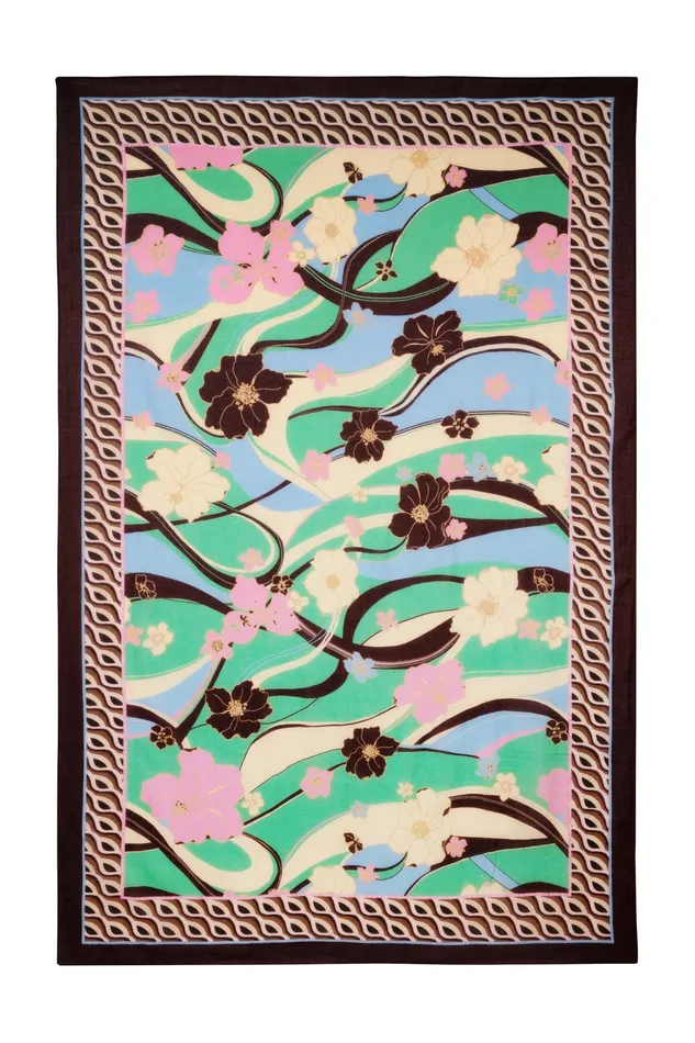 RIXO Scarves Mahon Tropical Hibiscus Wave 8211 Women