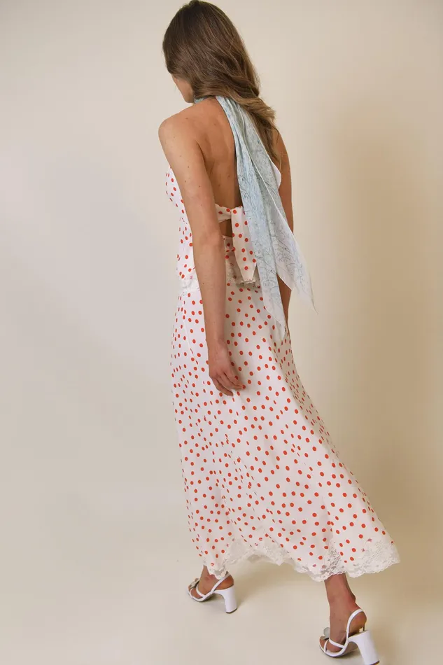 RIXO Skirts Crystal Red Flamenco Spot 8211 Women RIXO Skirts Crystal Red Flamenco Spot 8211 Women
