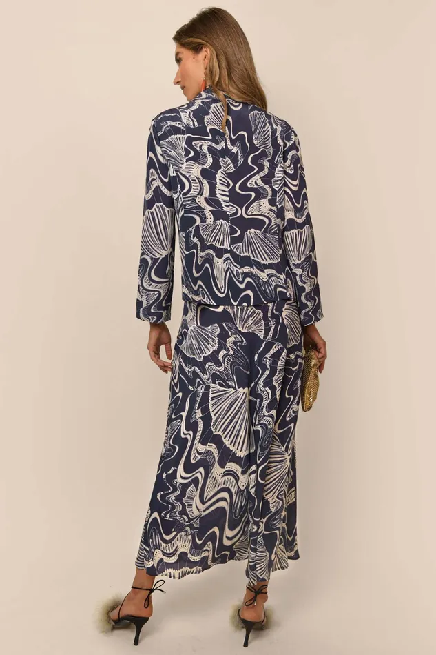 RIXO Skirts Kelly Navy Psychedelic Shell 8211 Women RIXO Skirts Kelly Navy Psychedelic Shell 8211 Women