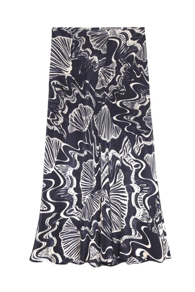 RIXO Skirts Kelly Navy Psychedelic Shell 8211 Women RIXO Skirts Kelly Navy Psychedelic Shell 8211 Women