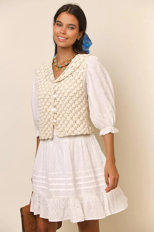 RIXO Tops Monika Ivory 8211 Women