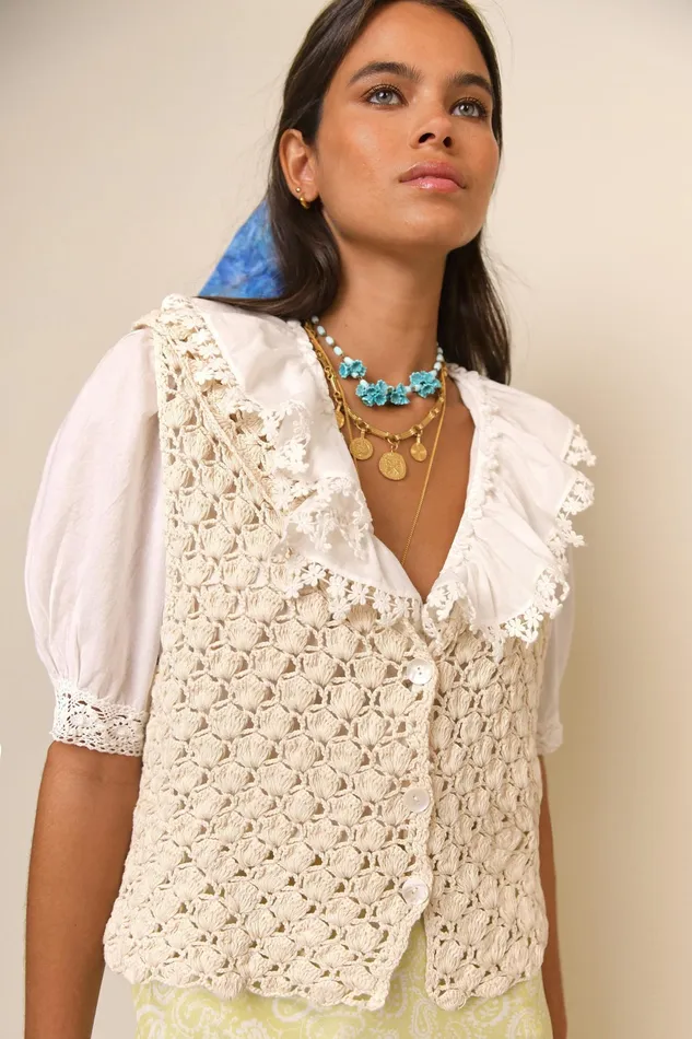 RIXO Tops Monika Ivory 8211 Women RIXO Tops Monika Ivory 8211 Women