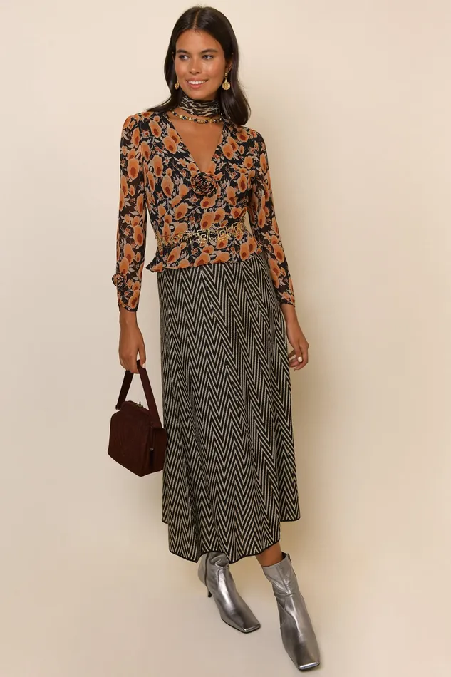RIXO Tops Monterey Sienna Starlet Floral 8211 Women RIXO Tops Monterey Sienna Starlet Floral 8211 Women
