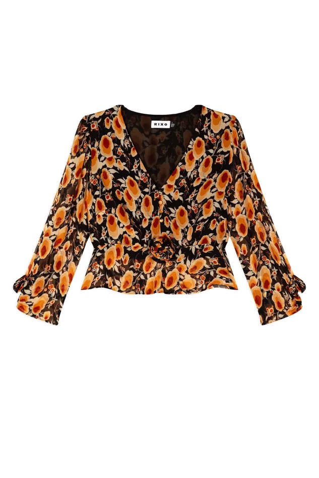 RIXO Tops Monterey Sienna Starlet Floral 8211 Women RIXO Tops Monterey Sienna Starlet Floral 8211 Women