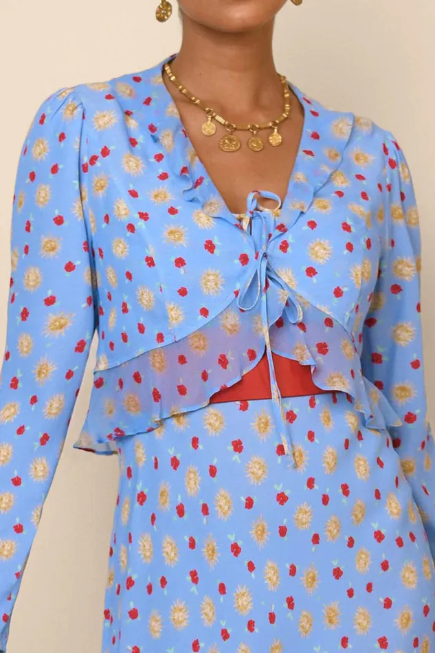 RIXO Tops Neelu Sun Petal Serenity 8211 Women