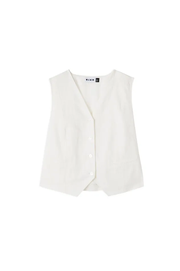 RIXO Tops Norah Cream 8211 Women RIXO Tops Norah Cream 8211 Women