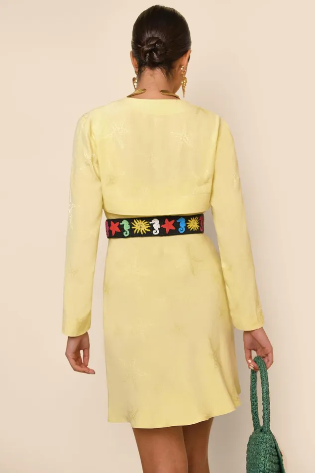 RIXO Tops Tahlia Starfish Jacquard Lemon 8211 Women RIXO Tops Tahlia Starfish Jacquard Lemon 8211 Women