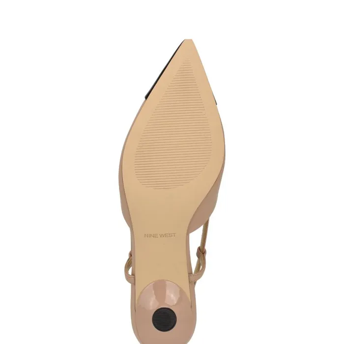 Rizzy Cap Toe Slingbacks Natural Women Nine West Heels