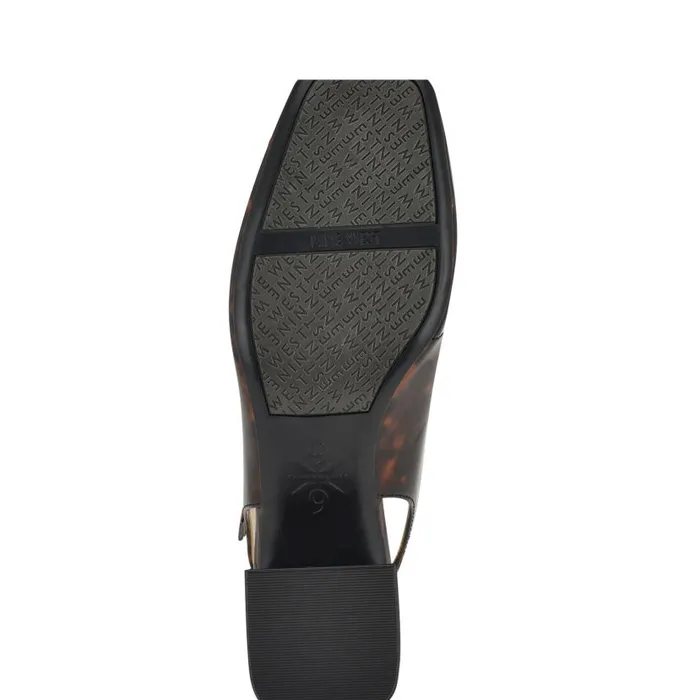Roslin 92159 Block Heel Pumps Tortoise Patent Women Nine West Heels