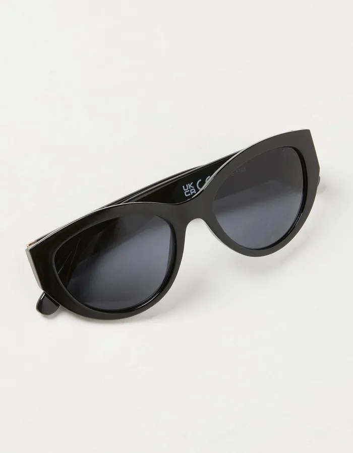 Ruby Retro Sunglasses Black Women FatFace Sunglasses
