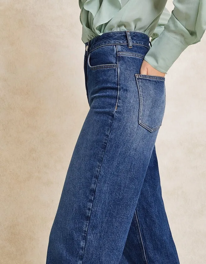 Ruby Wide Leg Jeans Blue Women Monsoon Casualwear