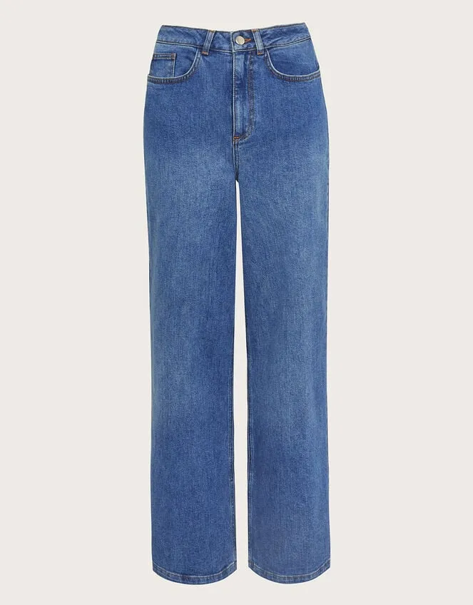 Ruby Wide Leg Jeans Blue Women Monsoon Casualwear