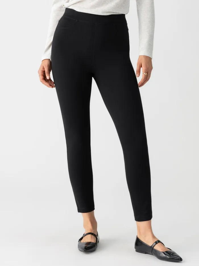 Runway Semi High Rise Legging Black Women Sanctuary Clothing Pants