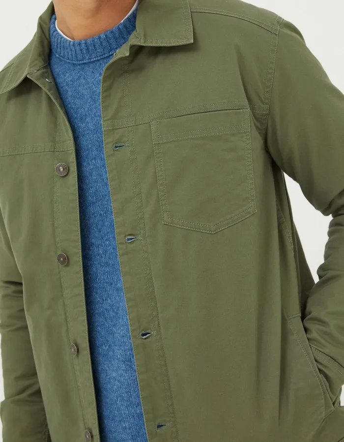 Rutland Jacket Khaki Green Men FatFace Coats and Jackets