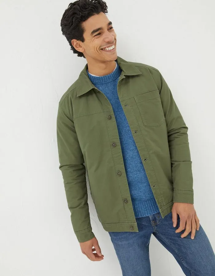 Rutland Jacket Khaki Green Men FatFace Coats and Jackets