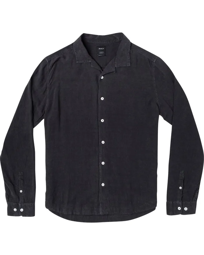 RVCA Flannels Flannels Beat Long Sleeve Shirt Black Blk