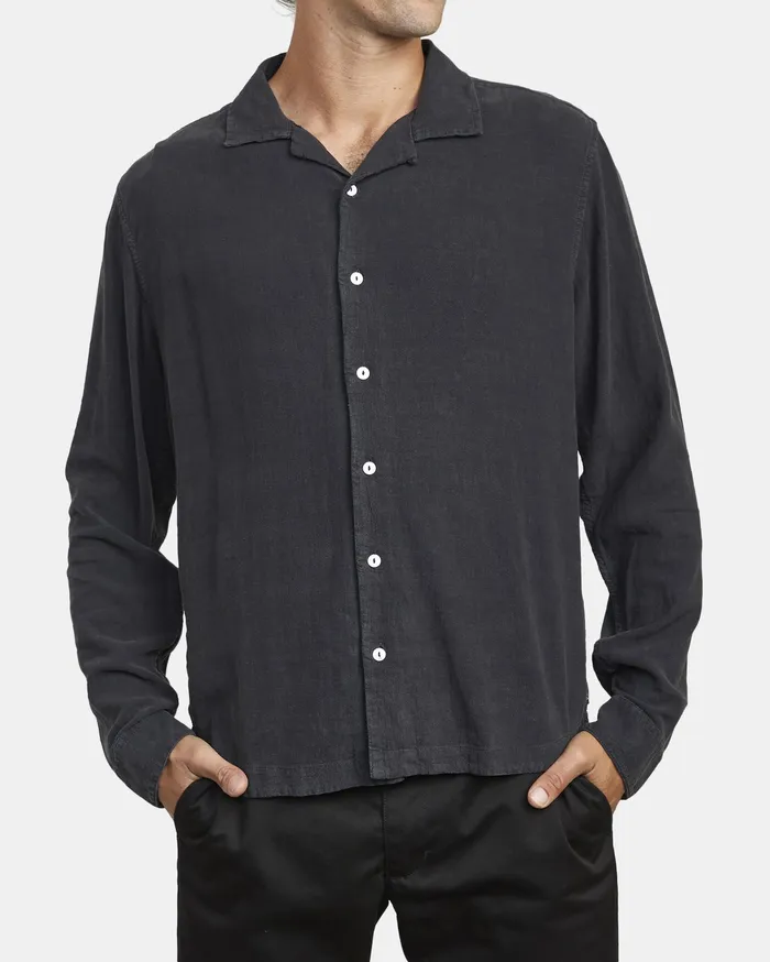 RVCA Flannels Flannels Beat Long Sleeve Shirt Black Blk