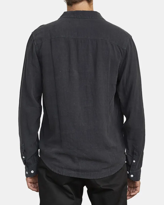 RVCA Flannels Flannels Beat Long Sleeve Shirt Black Blk