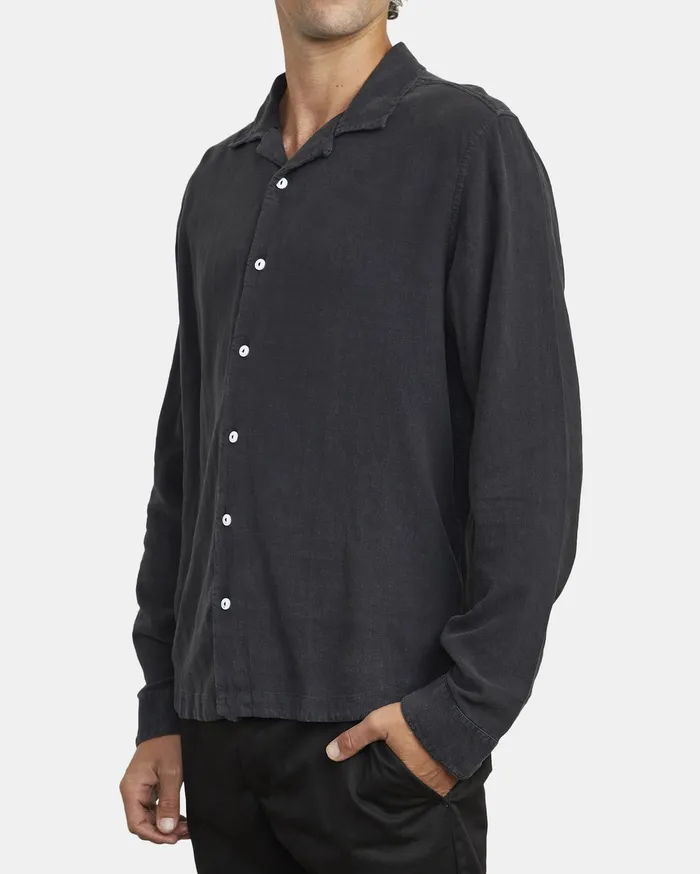 RVCA Flannels Flannels Beat Long Sleeve Shirt Black Blk
