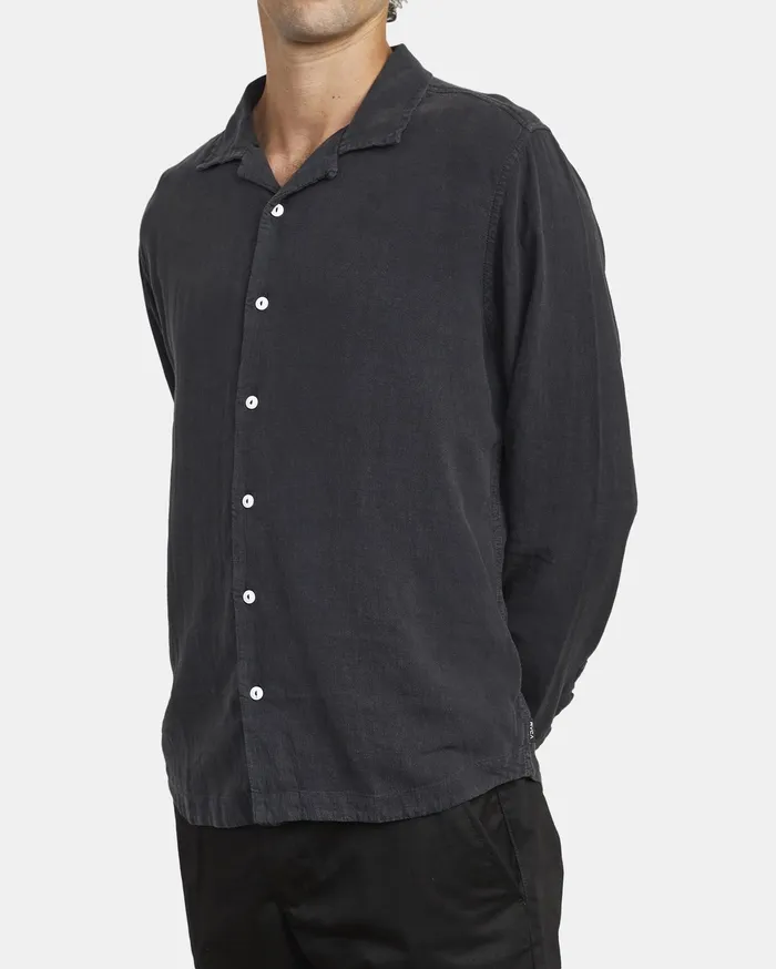 RVCA Flannels Flannels Beat Long Sleeve Shirt Black Blk