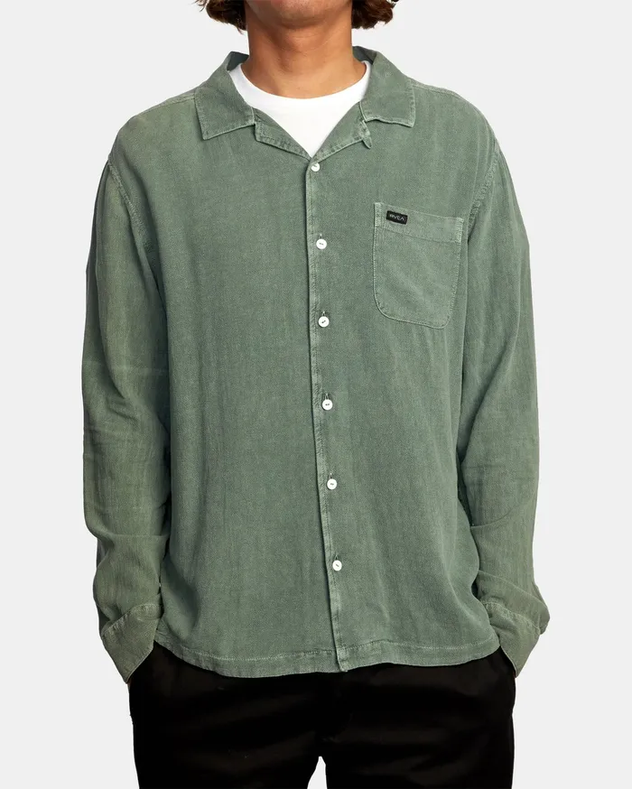 RVCA Flannels Flannels Beat Long Sleeve Shirt Cactus Cac