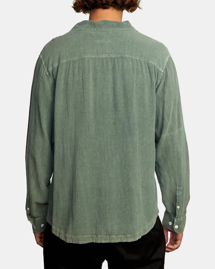 RVCA Flannels Flannels Beat Long Sleeve Shirt Cactus Cac