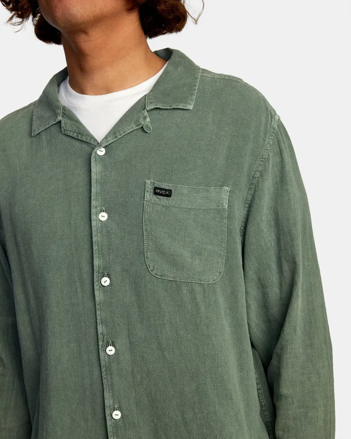 RVCA Flannels Flannels Beat Long Sleeve Shirt Cactus Cac