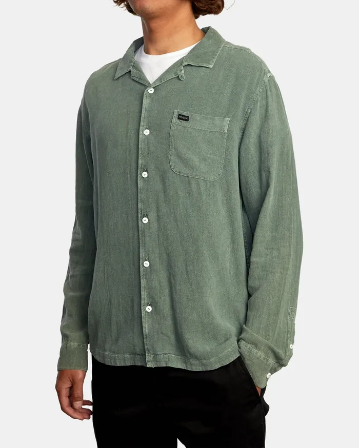 RVCA Flannels Flannels Beat Long Sleeve Shirt Cactus Cac