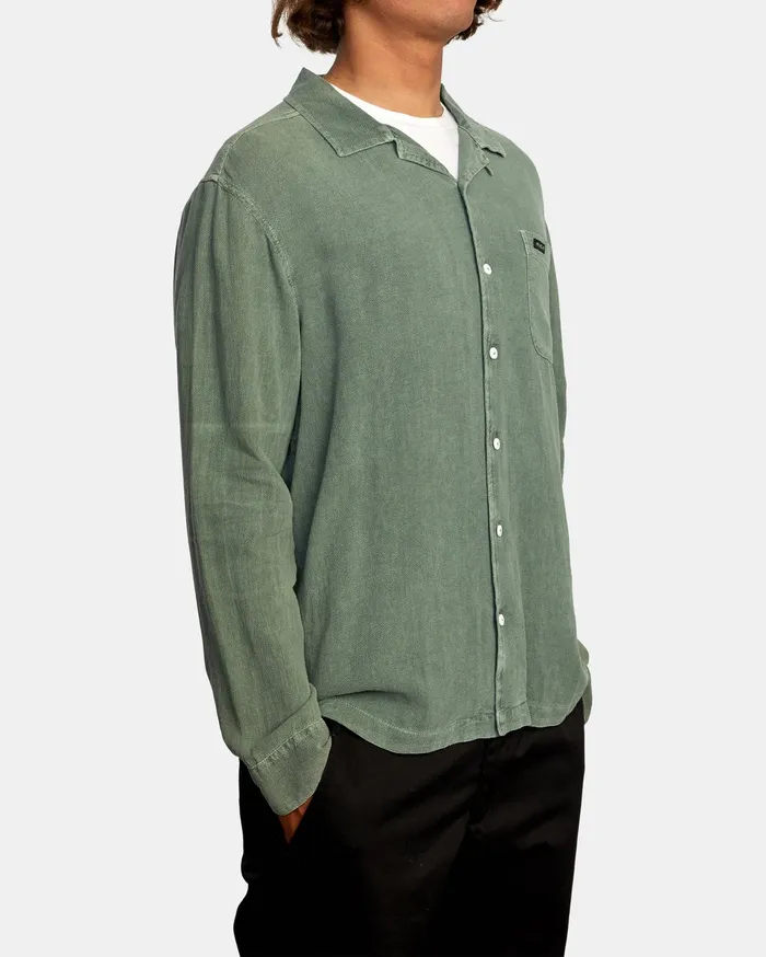 RVCA Flannels Flannels Beat Long Sleeve Shirt Cactus Cac