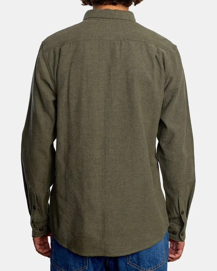 RVCA Flannels Flannels Harvest Long Sleeve Flannel Olive Olv