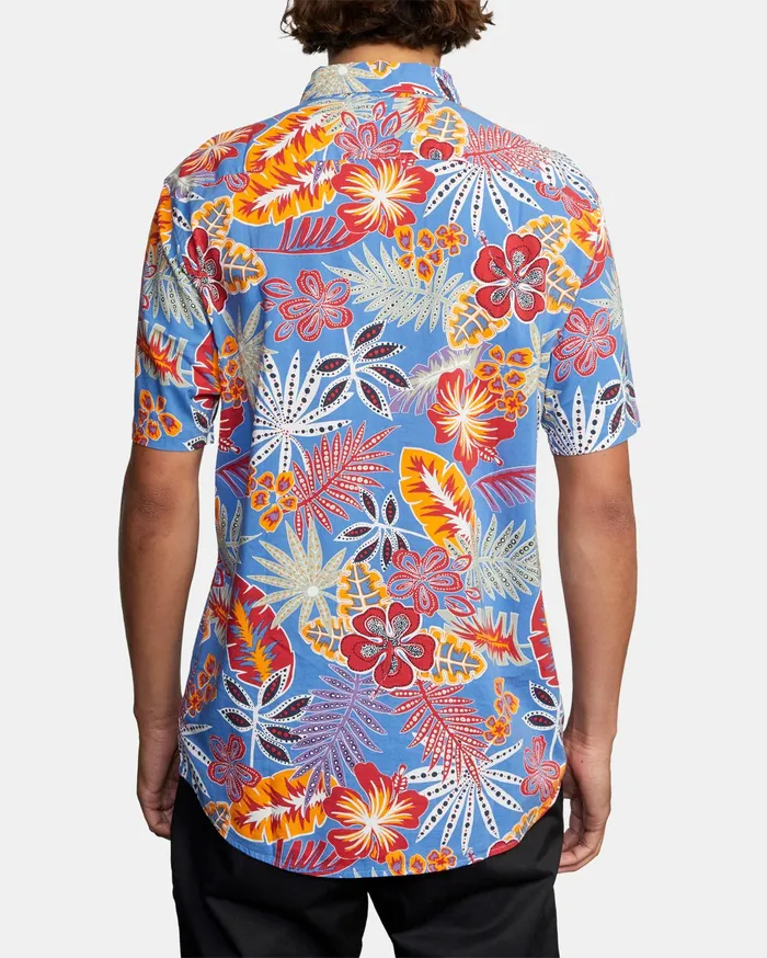 RVCA Flannels Flannels Singapore Sling Floral Short Sleeve Shirt Floral Flr