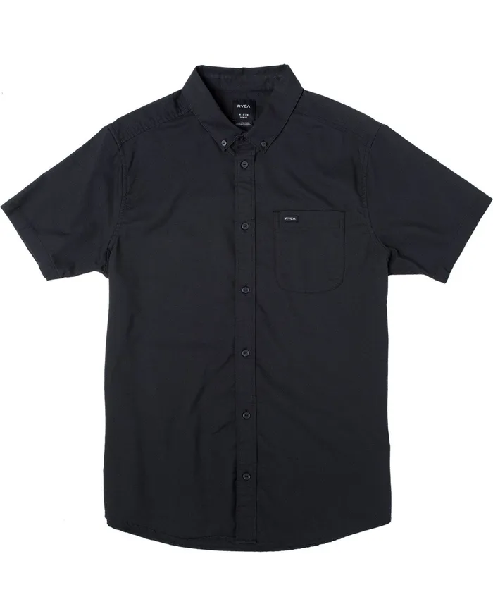RVCA Flannels Flannels That8217Ll Do Stretch ButtonUp Shirt Black Blk