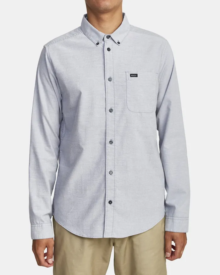 RVCA Flannels Flannels That8217Ll Do Stretch Long Sleeve Shirt Pavement Pav