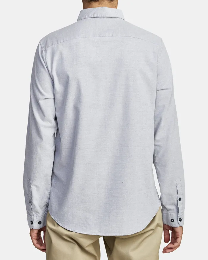 RVCA Flannels Flannels That8217Ll Do Stretch Long Sleeve Shirt Pavement Pav