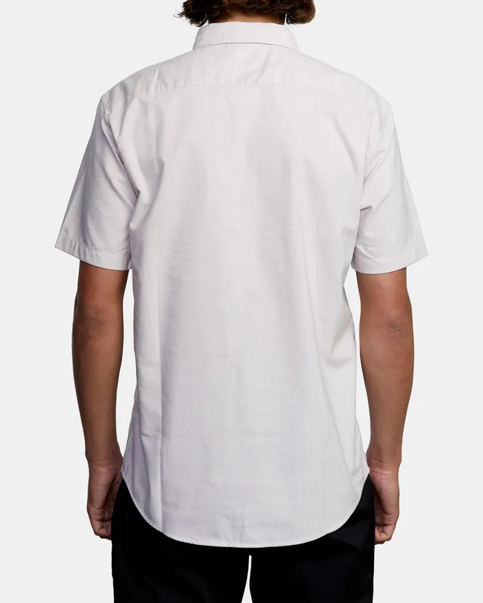 RVCA Flannels Flannels Thatll Do Stretch Short Sleeve Shirt Pale Mauve Pal