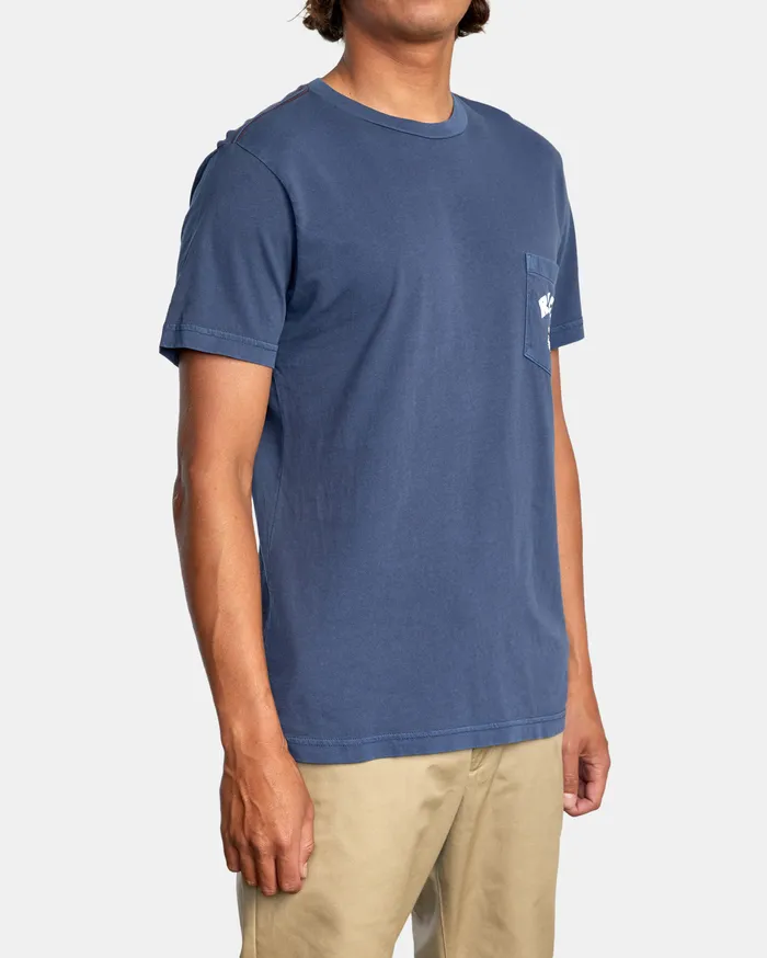 RVCA Mens Artist Tees Alex Matus Hawaii Matus Short Sleeve Tee Moody Blue Mdy