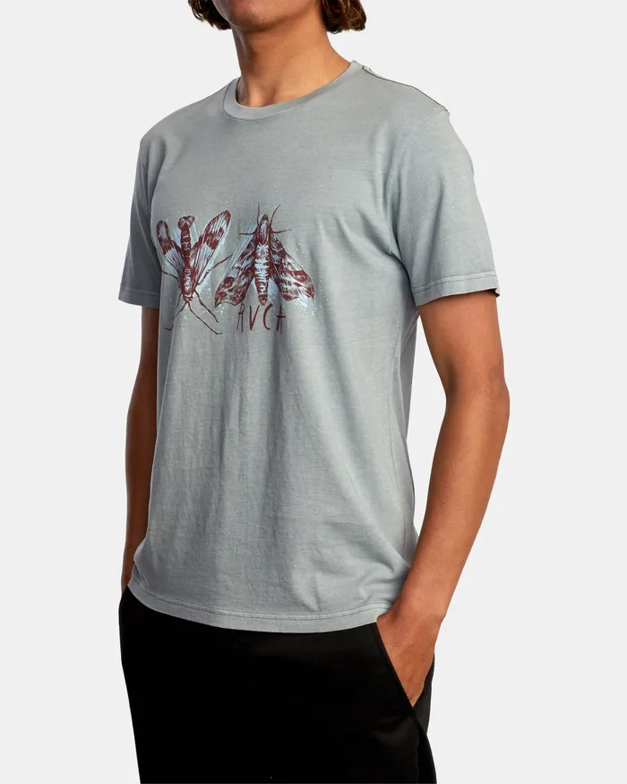 RVCA Mens Artist Tees Ben Horton Insecto Short Sleeve Tee Monument Mon