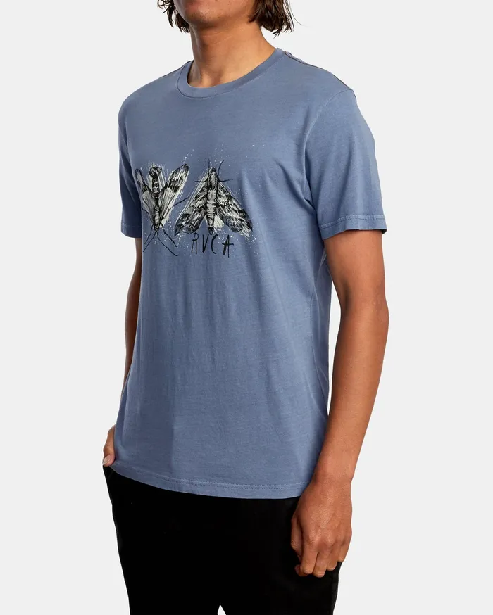 RVCA Mens Artist Tees Ben Horton Insecto Short Sleeve Tee Slate Slt