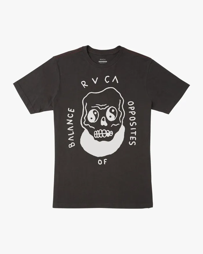 RVCA Mens Artist Tees Benjamin Jeanjean Benj Skull Short Sleeve Tee Pirate Black Ptk