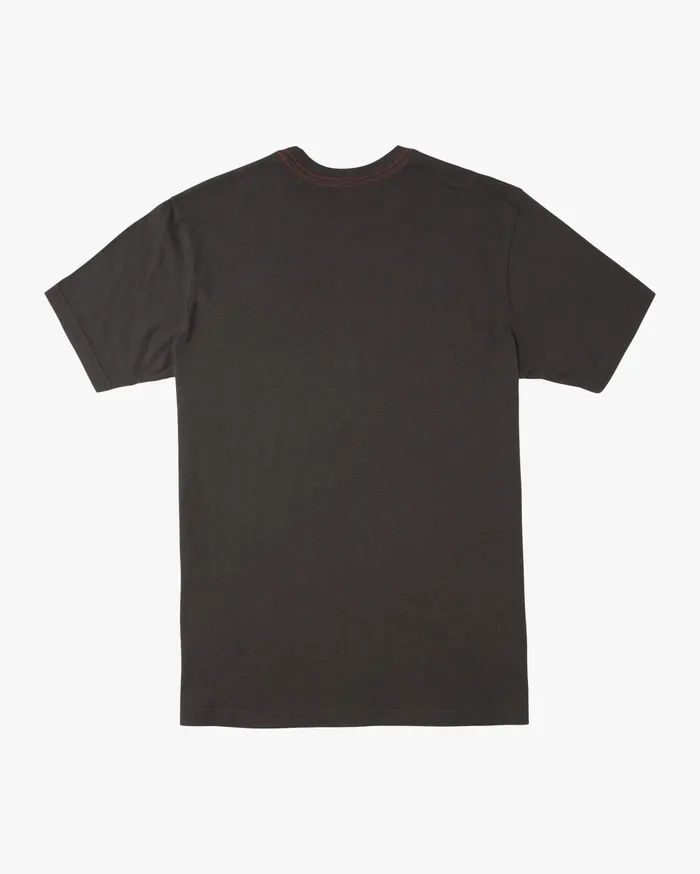 RVCA Mens Artist Tees Benjamin Jeanjean Benj Skull Short Sleeve Tee Pirate Black Ptk