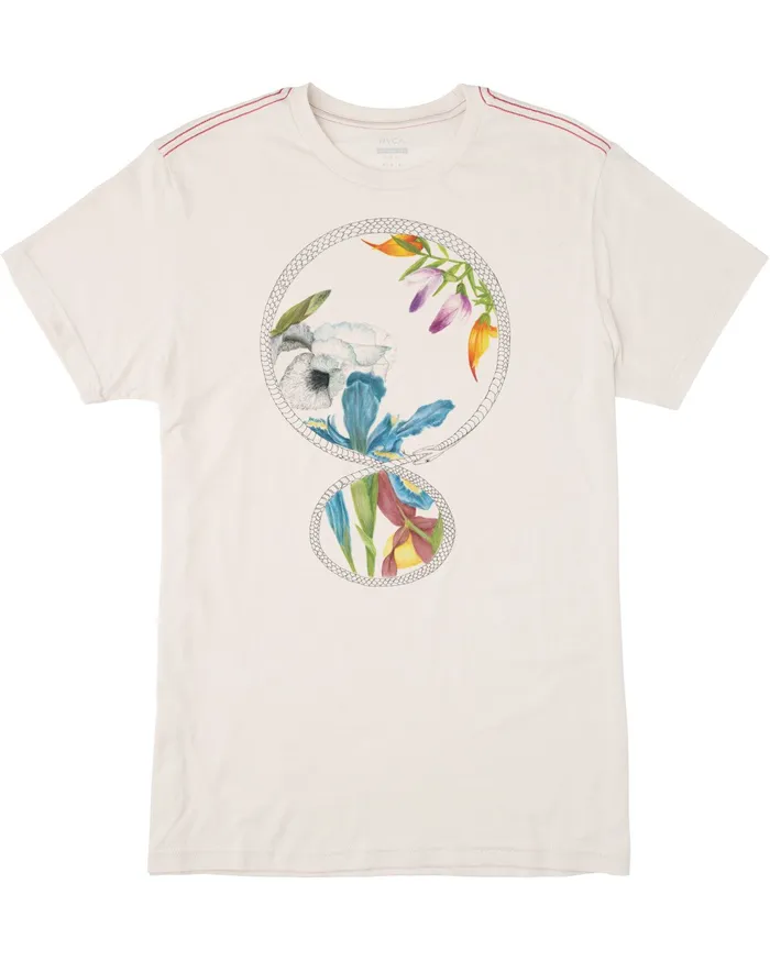RVCA Mens Artist Tees Infinite Short Sleeve Antique White Anw