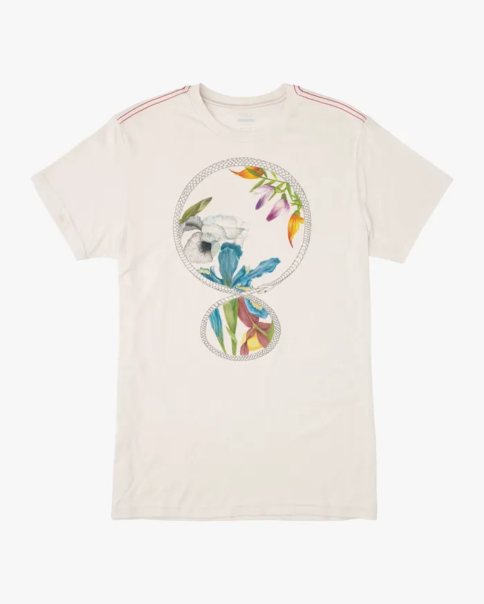 RVCA Mens Artist Tees Infinite Short Sleeve Antique White Anw