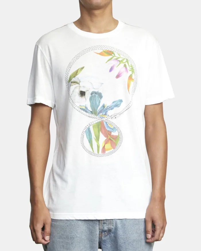 RVCA Mens Artist Tees Infinite Short Sleeve Antique White Anw