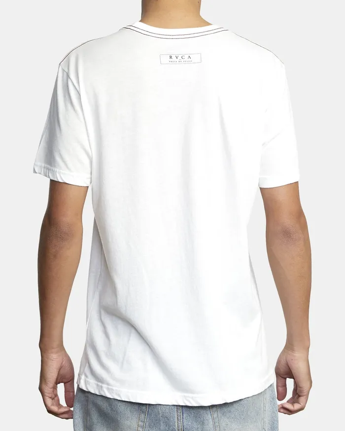 RVCA Mens Artist Tees Infinite Short Sleeve Antique White Anw
