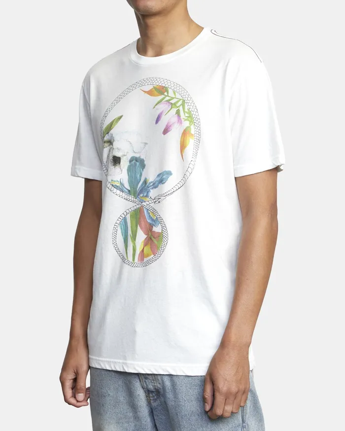 RVCA Mens Artist Tees Infinite Short Sleeve Antique White Anw
