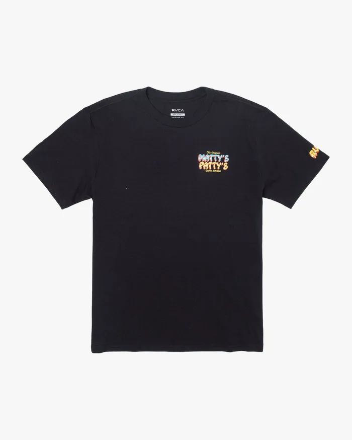 RVCA Mens Artist Tees Matty Matheson Matty8217S Patty8217S North Shore Short Sleeve Tee Black Blk RVCA Mens Artist Tees Matty Matheson Matty8217S Patty8217S North Shore Short Sleeve Tee Black Blk