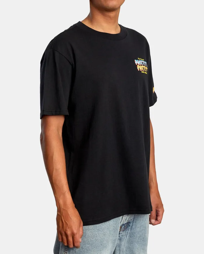 RVCA Mens Artist Tees Matty Matheson Matty8217S Patty8217S North Shore Short Sleeve Tee Black Blk
