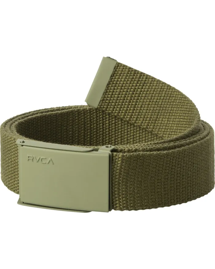 RVCA Mens Belts Option Web Belt Olive Olv Popular