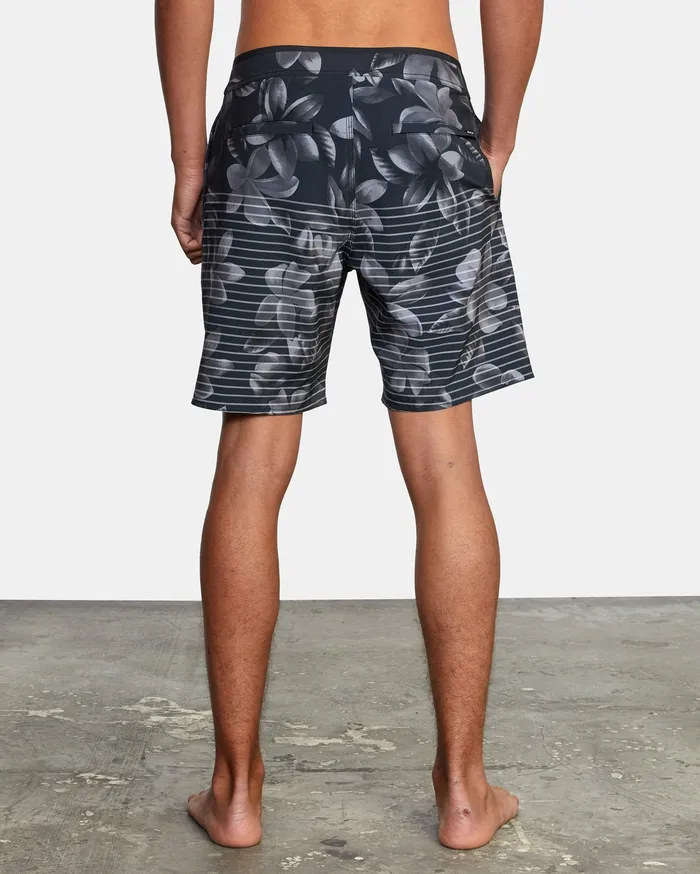 RVCA Mens Boardshorts Curren Boardshorts 18034 Black Floral Bfa On Sale